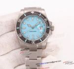 VS Factory Rolex Diw Submariner Carbon Fiber Torquoise Blue Dial Oyster Band Clone Watch